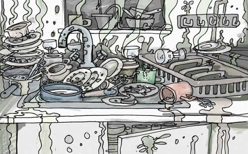 dirty kitchen clipart - photo #15